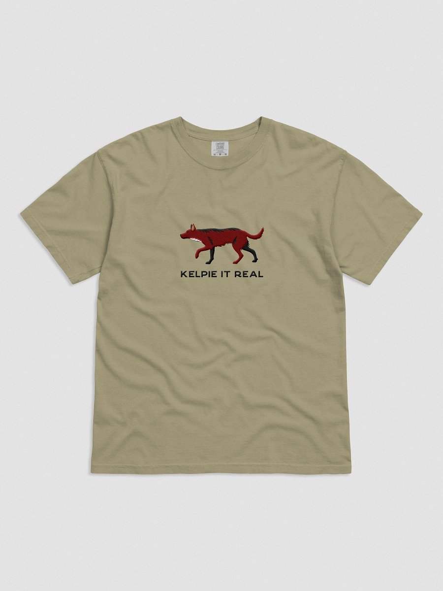 Kelpie It Real T-Shirt(Embroidered) of an Australian Kelpie(Brown) product image (11)