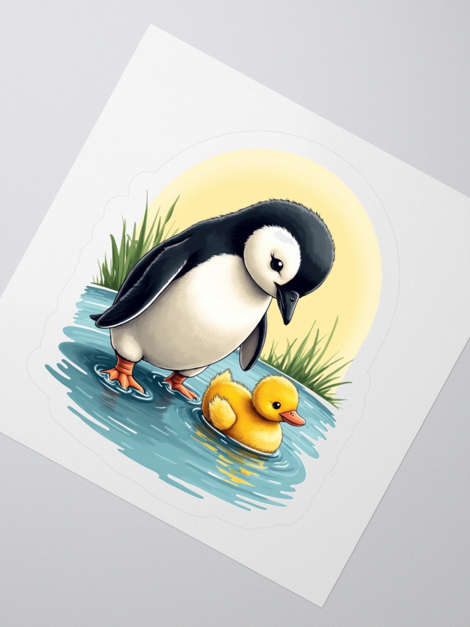 Penguin and Duckling Friendship Sticker Set product image (5)
