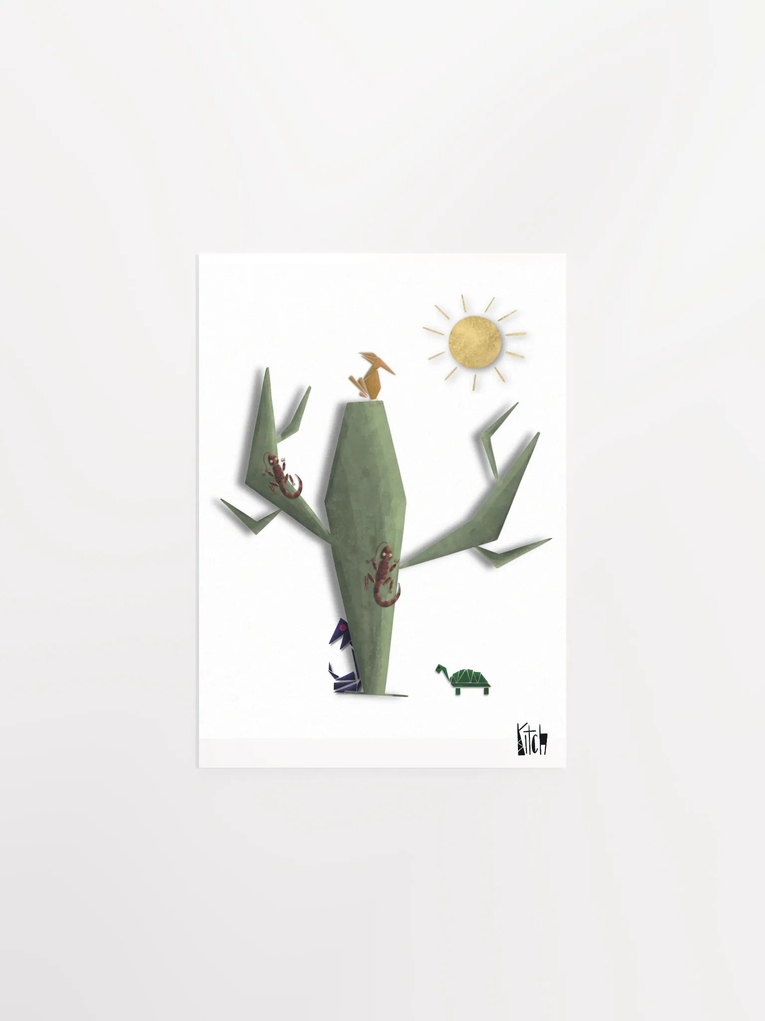 Geometric Desert Art Print product image (1)