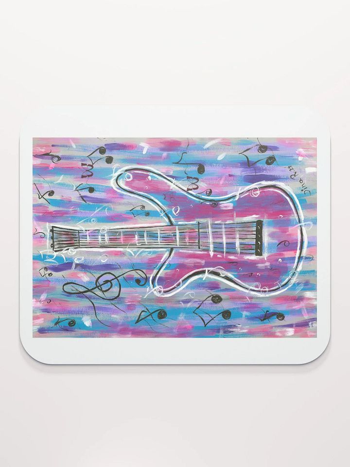 My Guitar (art by Dina R.) acrylic painting picture - mouse pad product image (2)