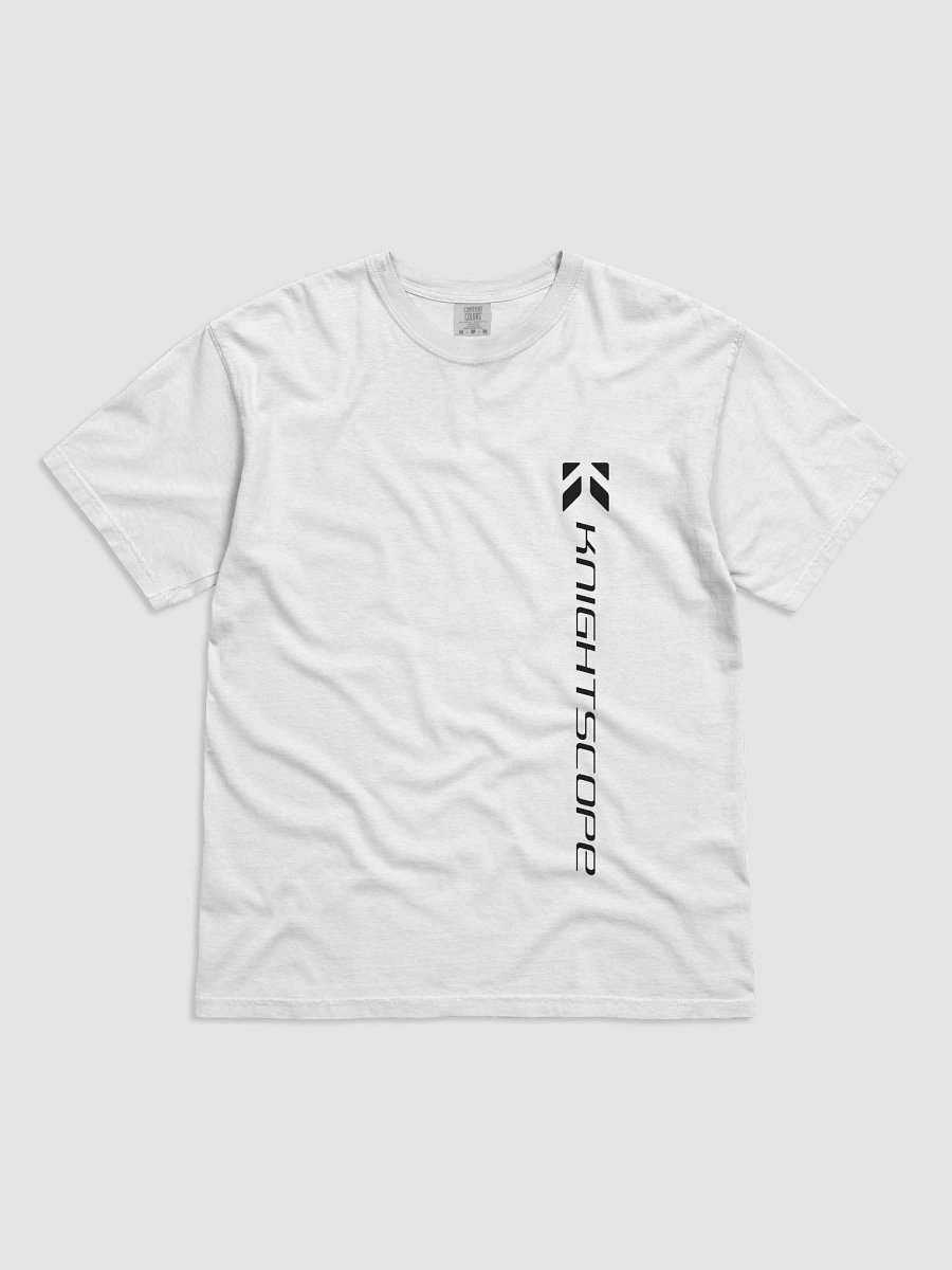 Knightscope Vertical Emblem Comfort Tee - Black on White product image (1)