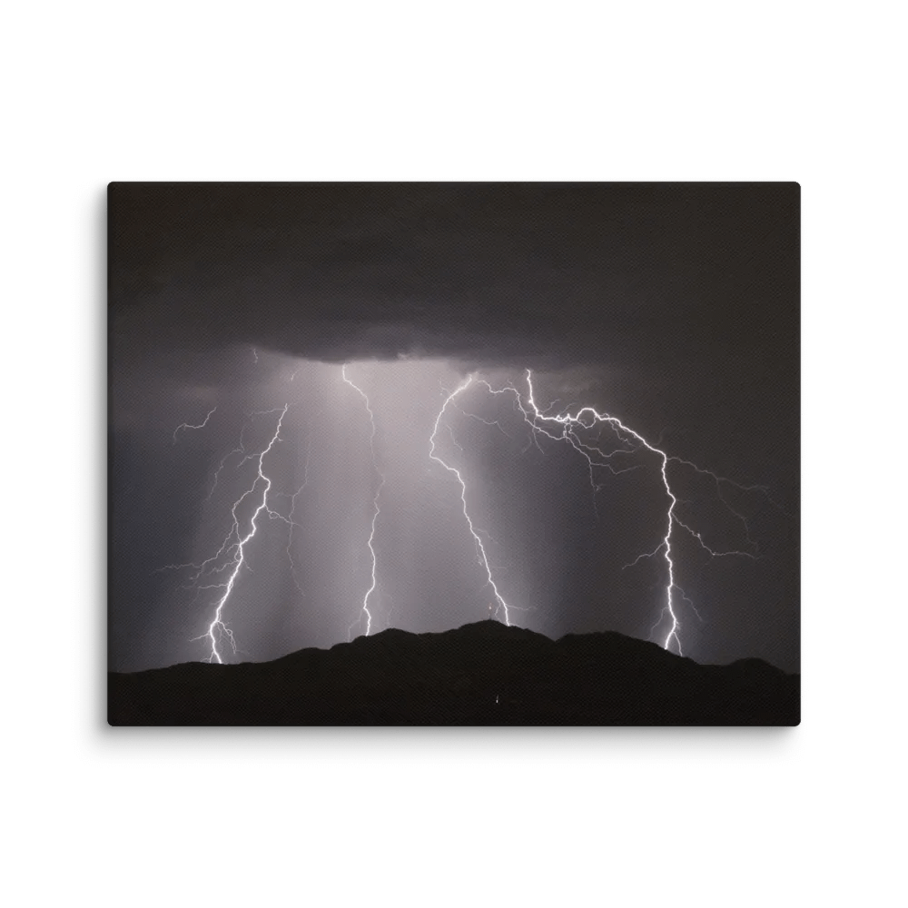 Canvas Print - Lightning over Mountain product image (1)