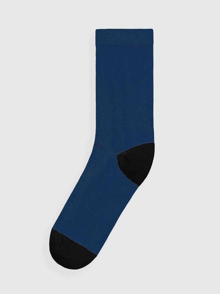 Salty Soles Crew Socks | BRN.2C.C.™ Edition | White Logo on Navy product image (2)