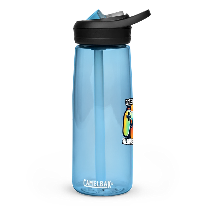 All Gamers United bottle with straw product image (2)