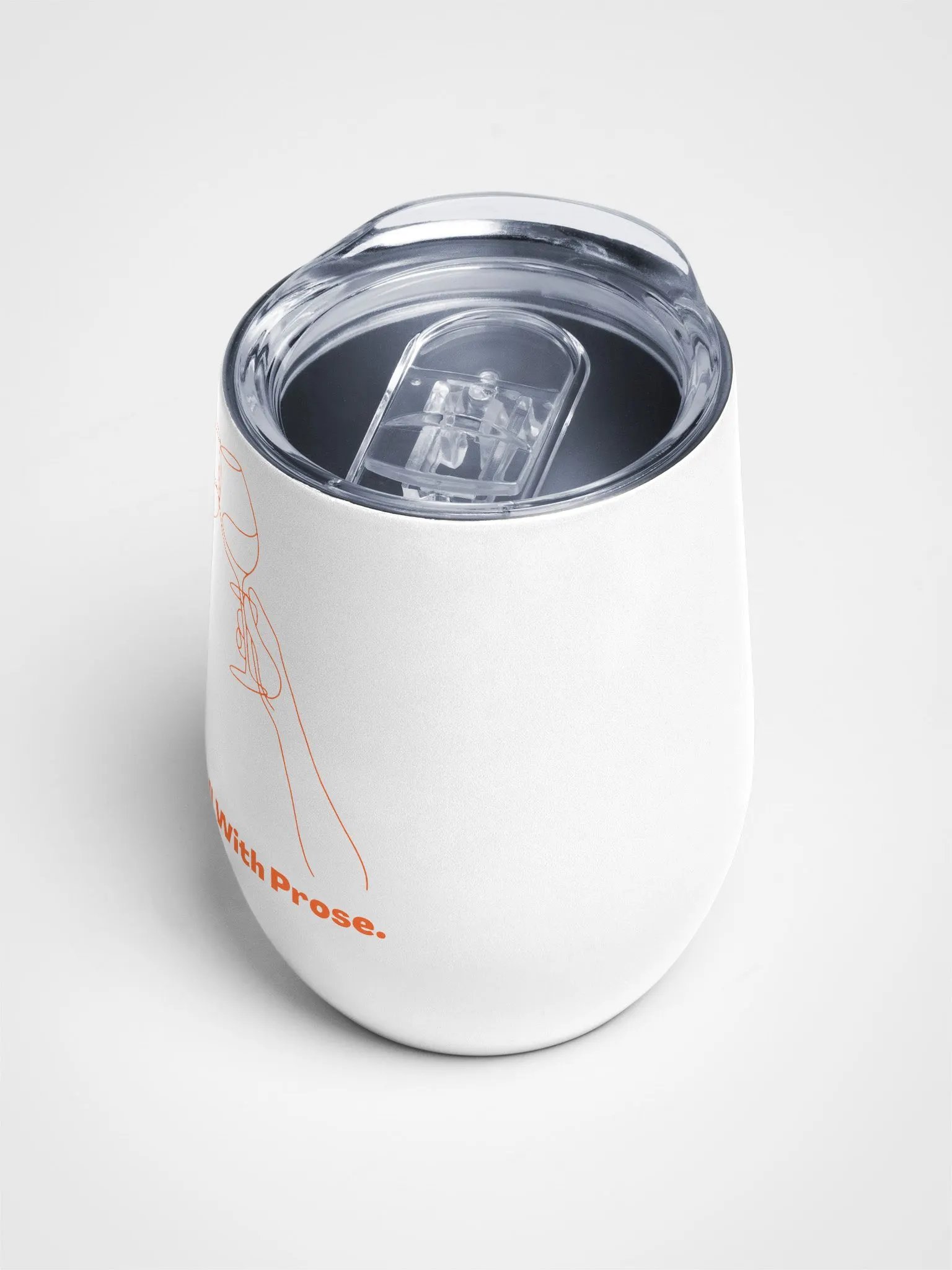 Wine Tumbler "Pairs Well With Prose" Orange product image (3)