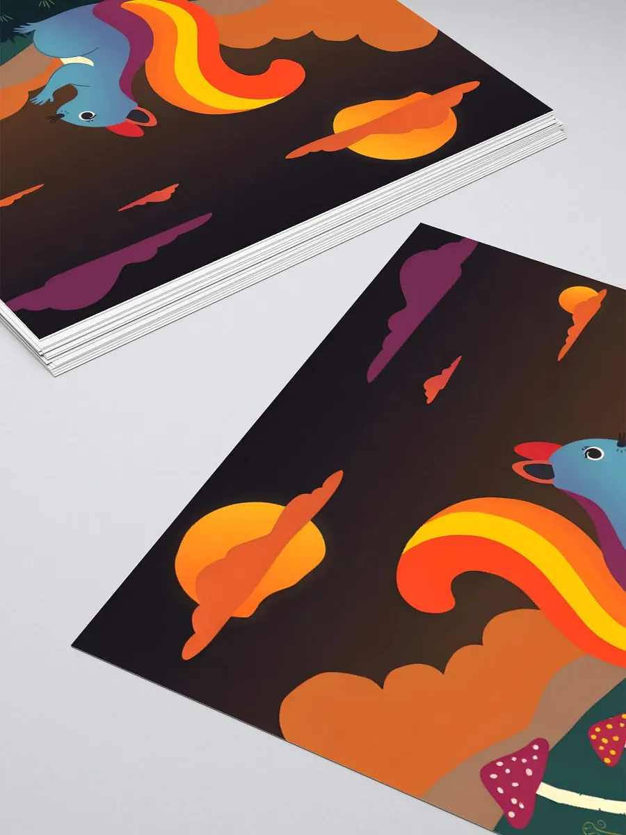 Whimsical Squirrel Kiss-Cut Stickers product image (10)
