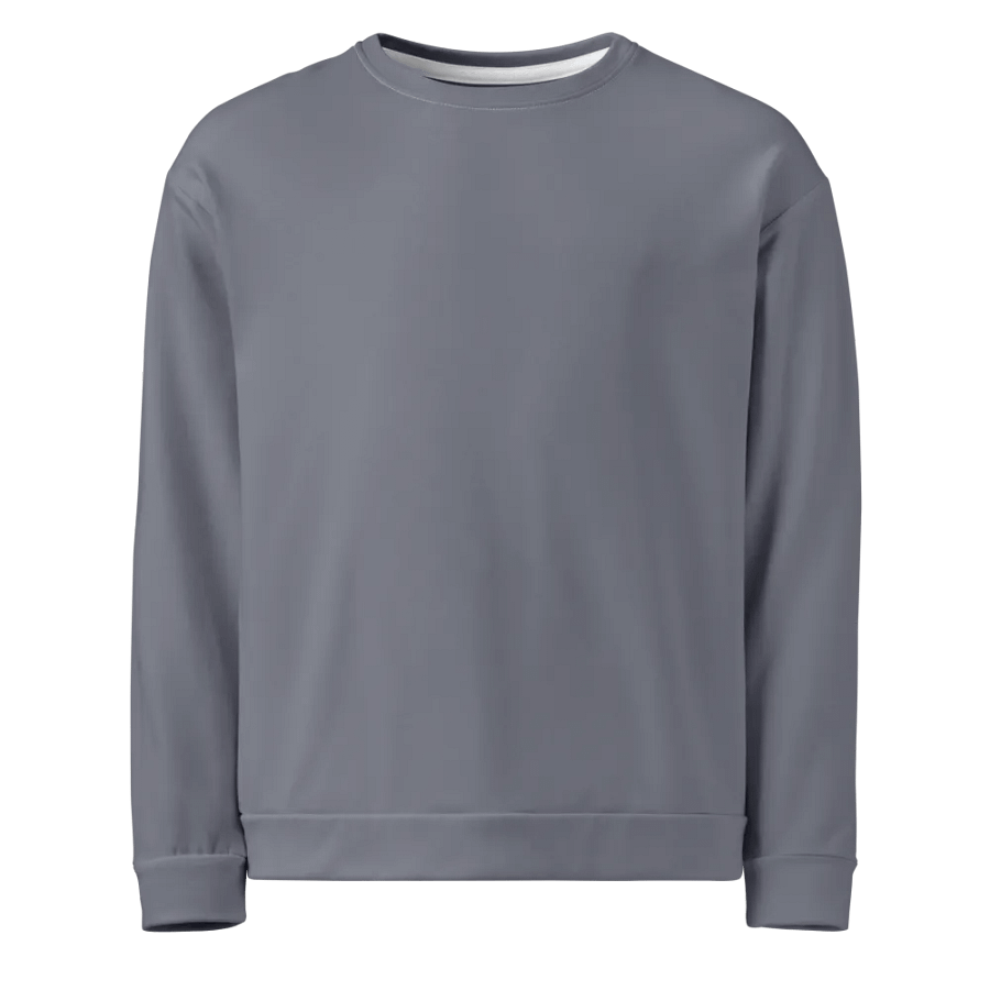 Plain Cool Medium Gray Light Summer Unisex Recycled Polyester Heavyweight Premium Sweatshirt by Treasure Pie product image (1)