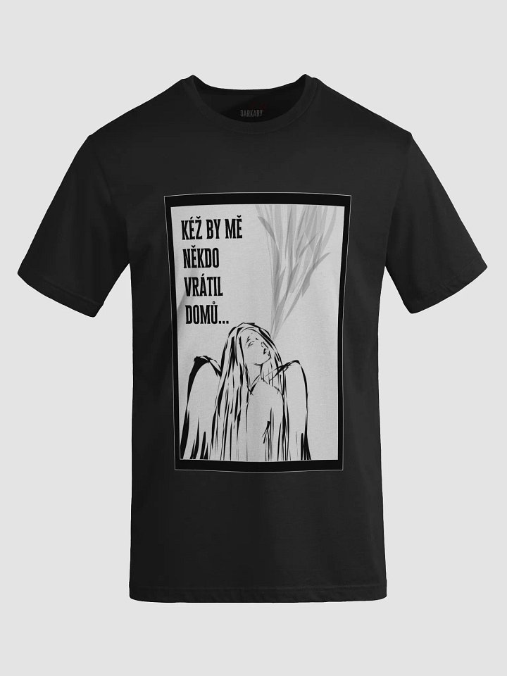 Kéž by mě někdo vrátil domů Black T-shirt product image (2)