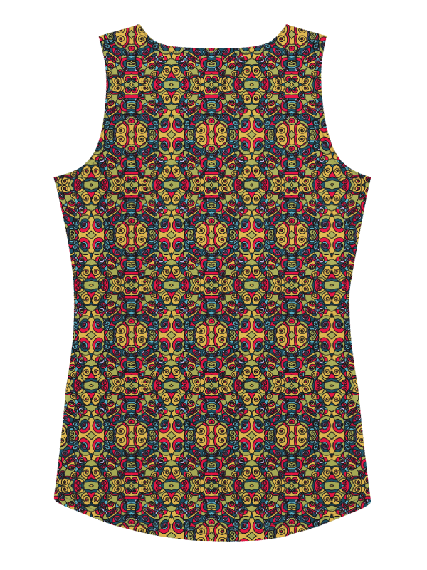 Modern Circus Town – All-Over Print Women’s Tank Top for Yoga and Workout product image (6)