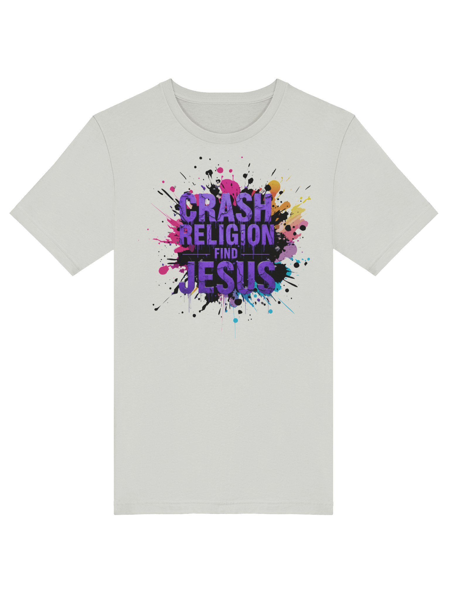CRASH RELIGION. FIND JESUS. – GRAFFITI STATEMENT TEE product image (26)
