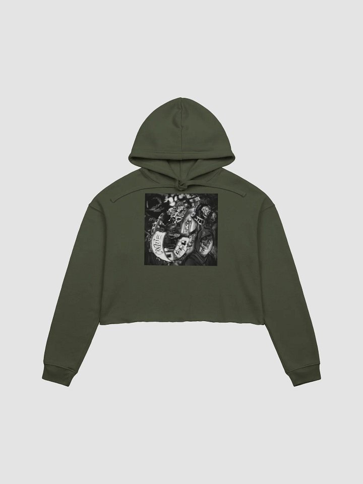 Crazzie Train Crop Hoodie Dark Edition product image (2)