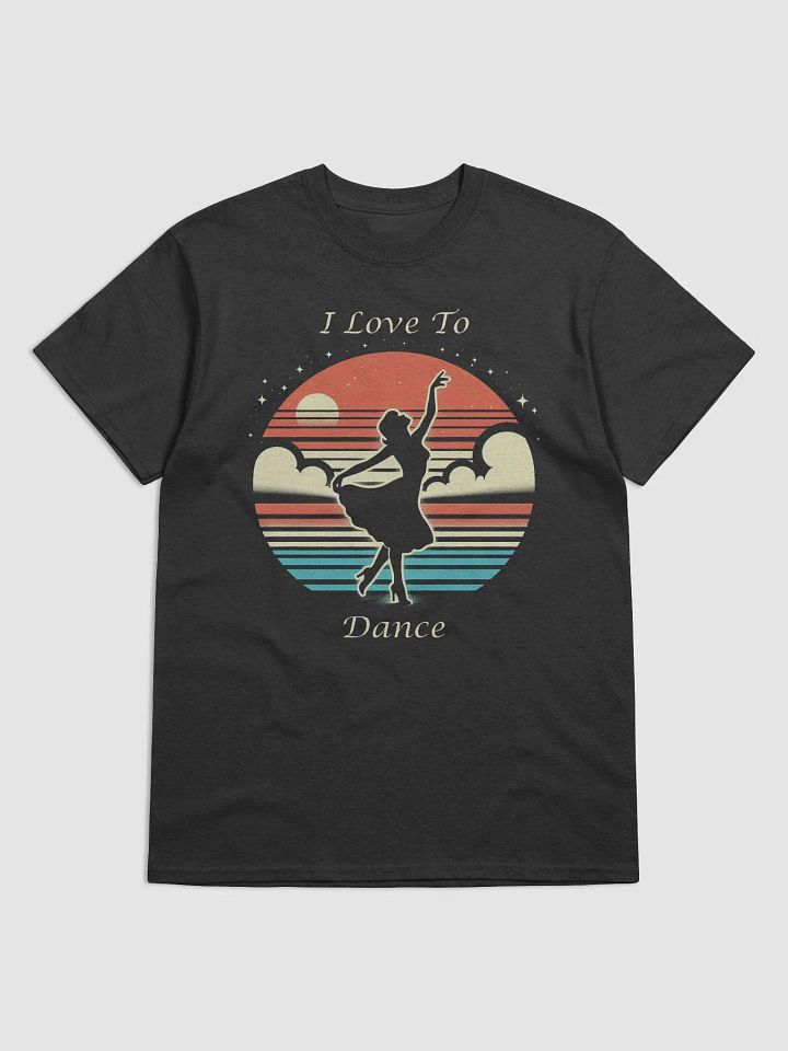 "I Love To Dance" #Statement Heavyweight Black T-Shirt product image (2)