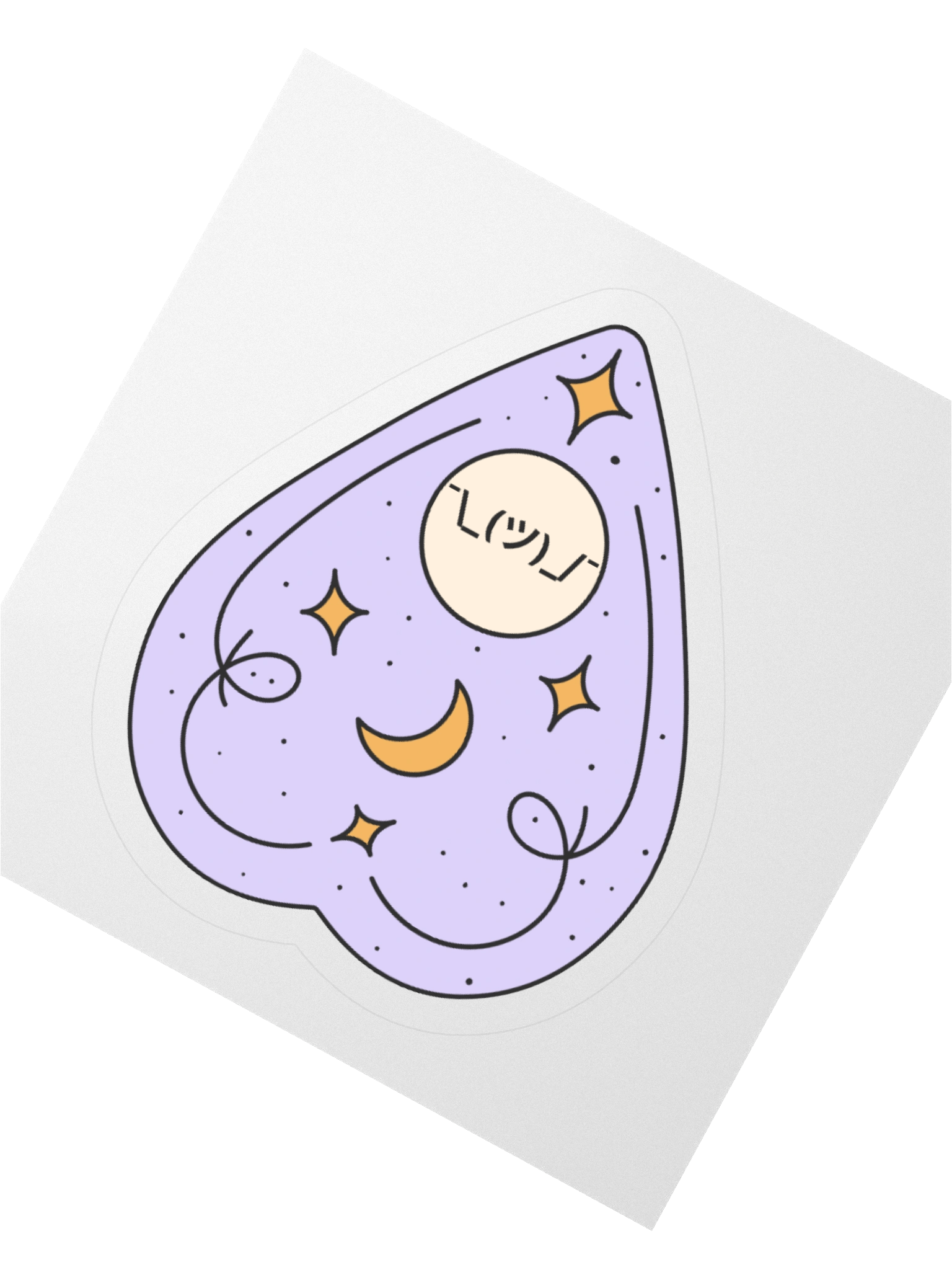 Shrug Ouija Board Response Sticker product image (5)