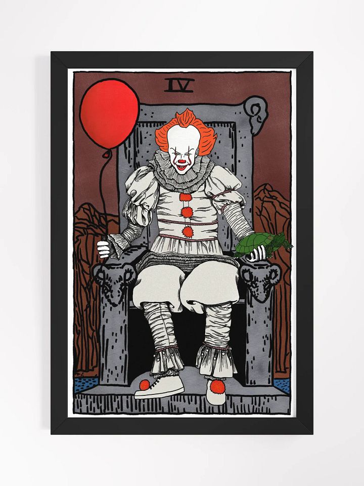 New Pennywise Emperor Tarot Card Framed Print product image (1)