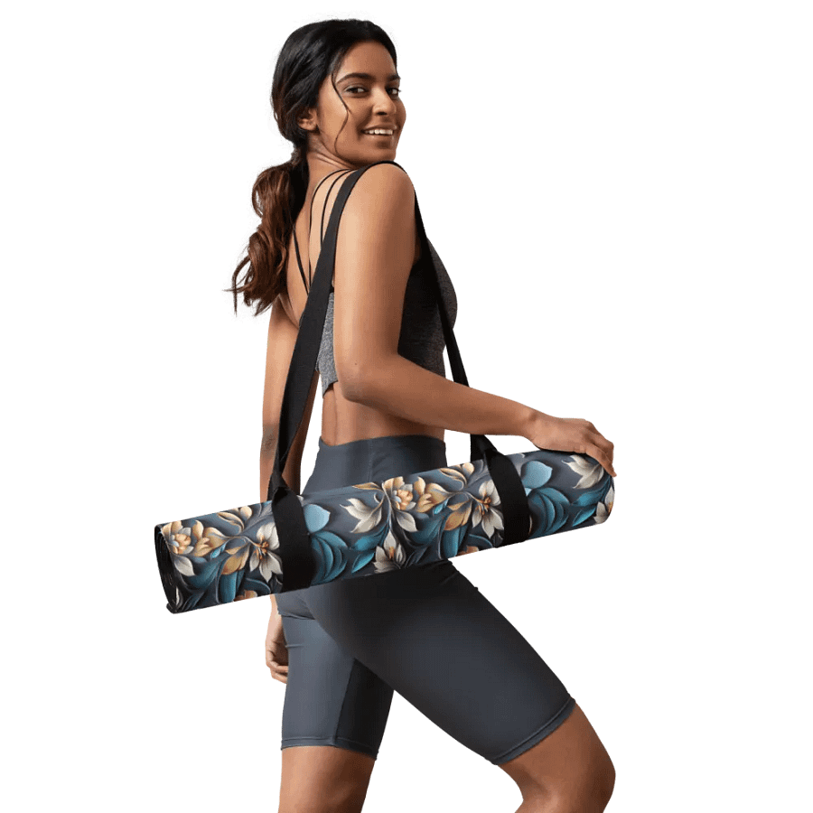 Yoga Mat - Sculpted Floral Pattern product image (9)