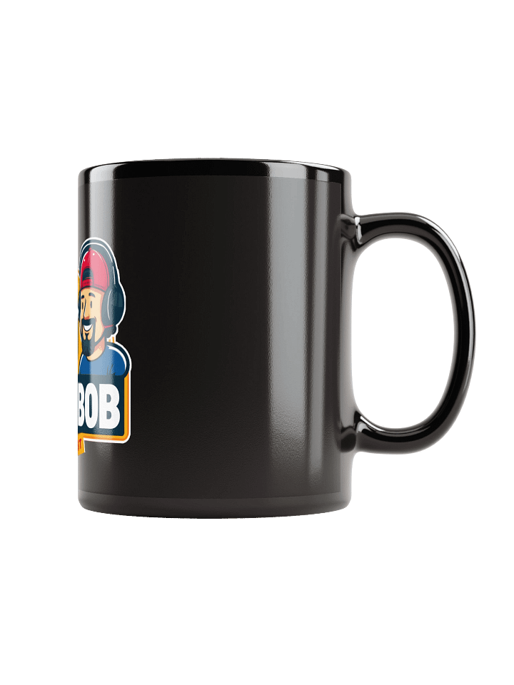 Buk N Bob Podcast Logo Black Glossy Mug product image (1)