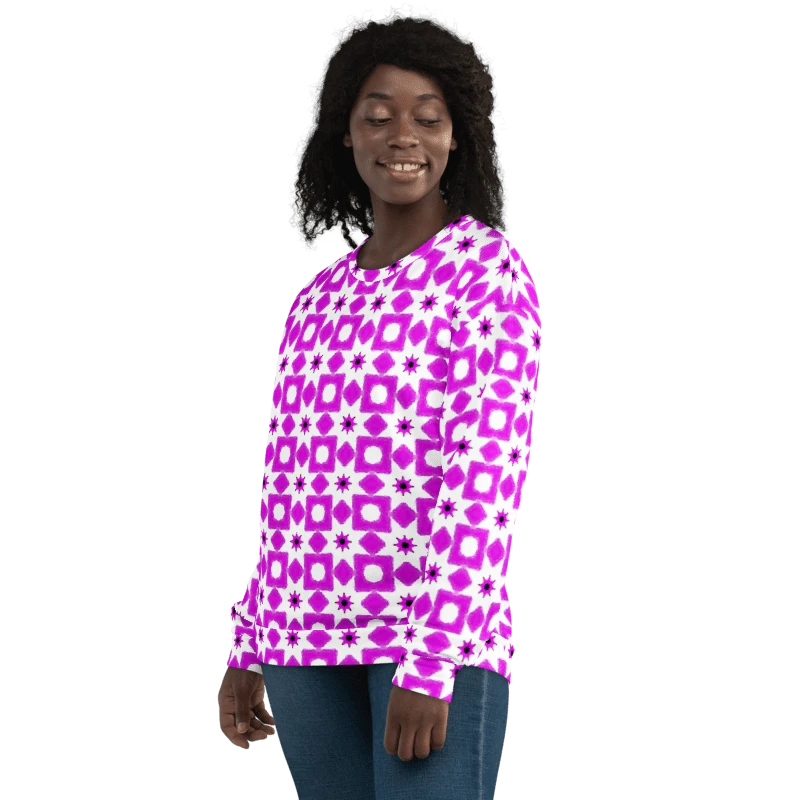 Abstract Fun Pattern Unisex All Over Print Sweatshirt product image (4)