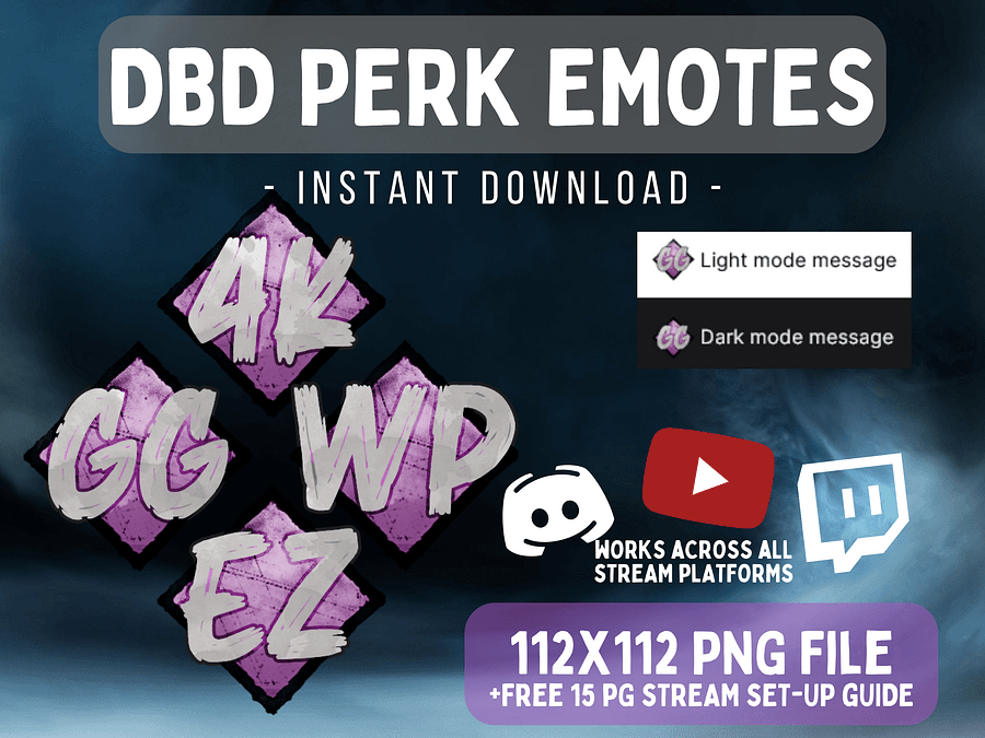 Emotes - 4pk GG, WP, 4K, EZ Dead By Daylight product image (1)