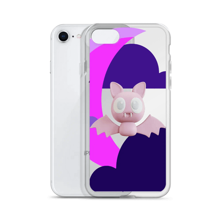 Fangtastic Bat Clear iPhone Case product image (2)
