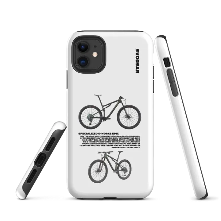 White Specialized S-Works Epic iPhone Case product image (1)