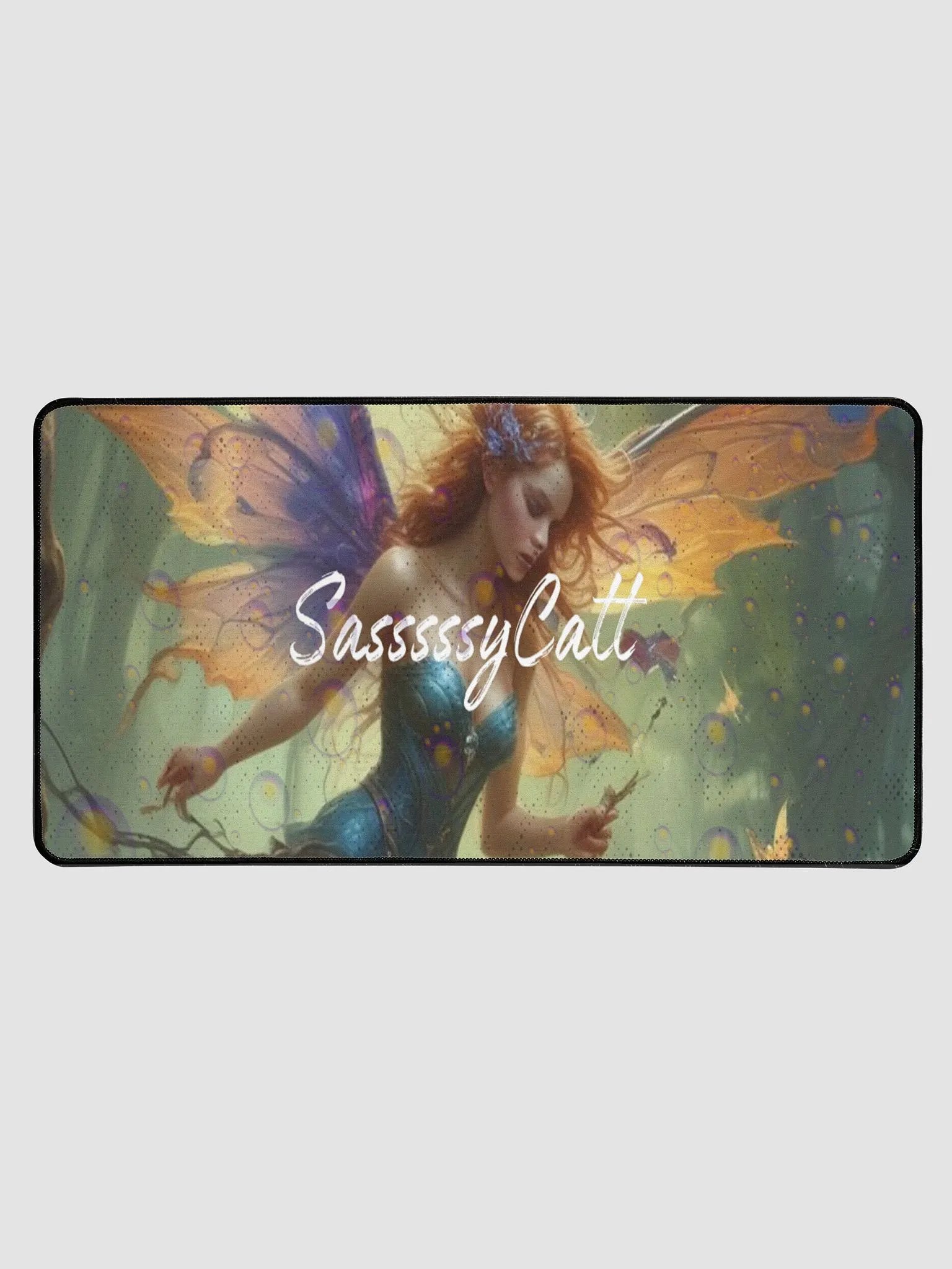SasssssyCatt Fairy Desk Mat 15.5" x 31.5" product image (1)