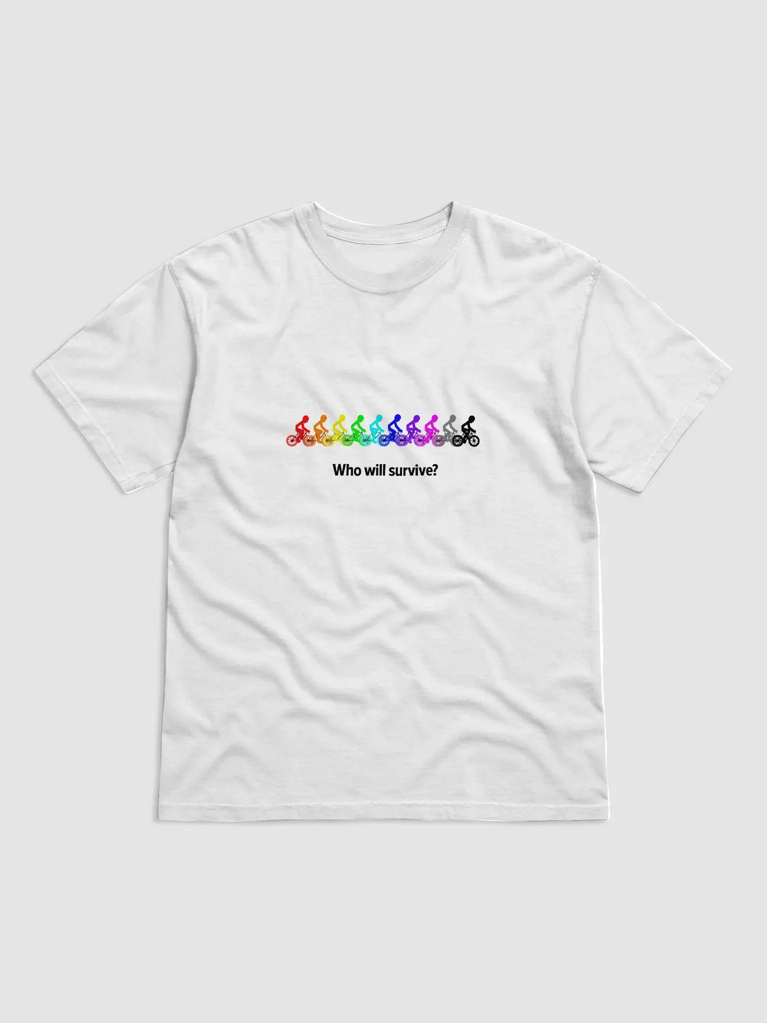 MIKAN Bicycle T-shirt (Who will survive?) product image (1)