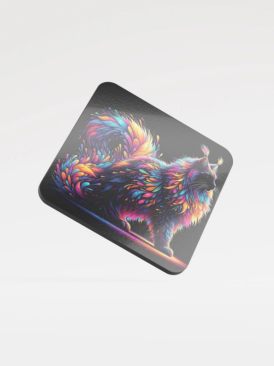 Glossed Cork Coaster: Maine Coon product image (1)