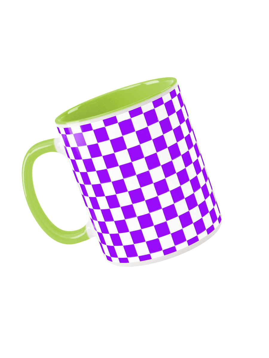 Checkered! Purple and White Checkers Mug product image (39)