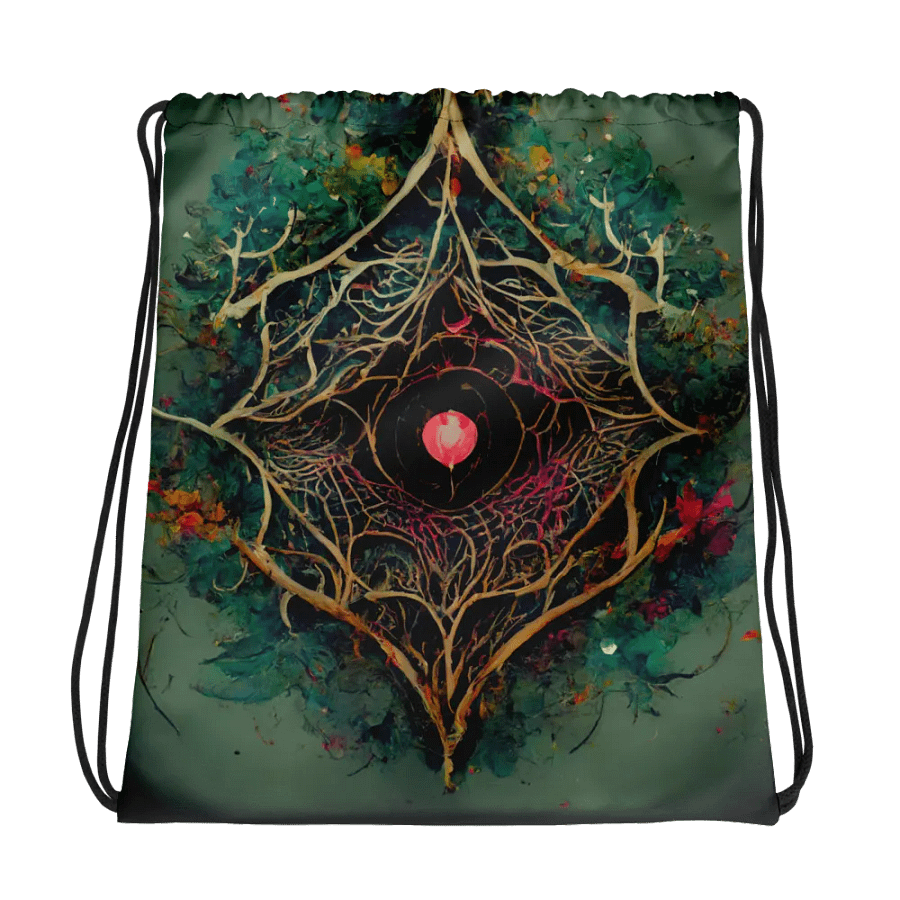 Rooted Heart All-Over Drawstring Bag product image (1)
