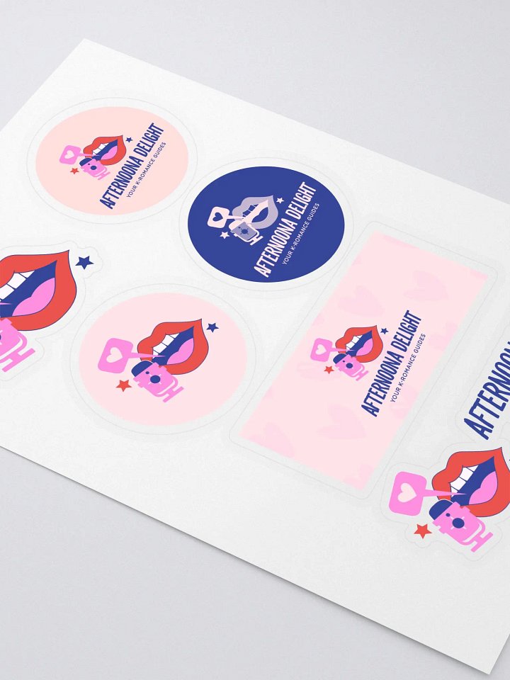 AfterNoona Delight Logo Sticker Sheet product image (2)