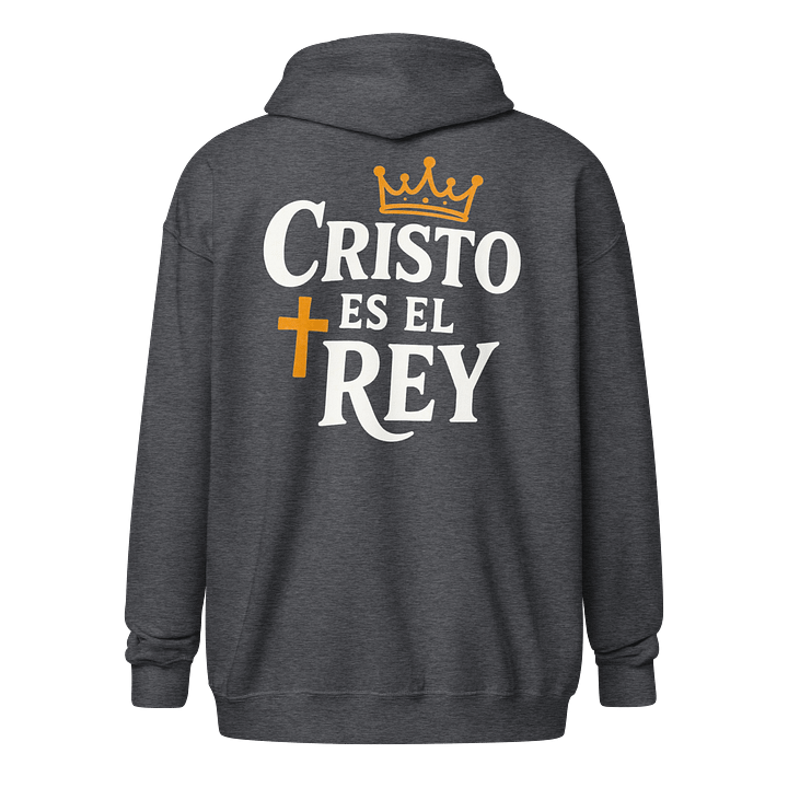 Sudadera Unisex con Capucha y Cremallera | Cristo es el Rey product image (1)