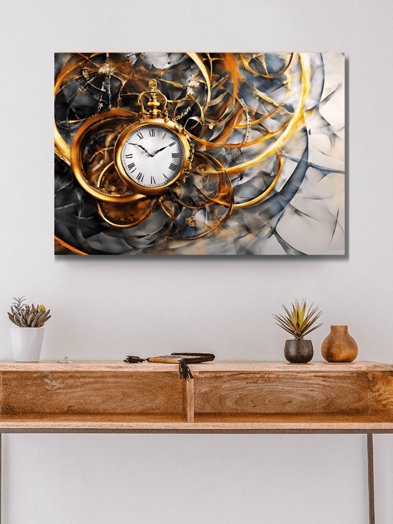 Time Confusion-6 | Canvas Artistic Wall Painting product image (5)