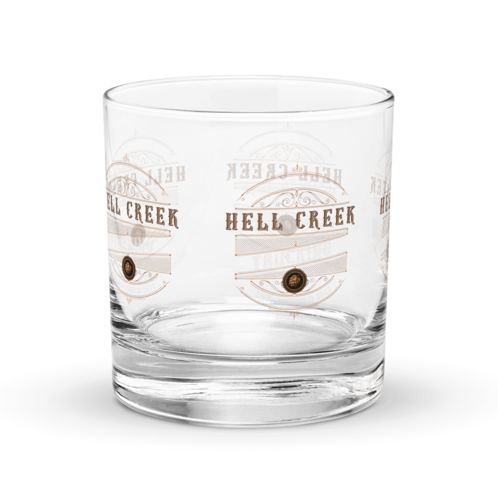 Hell Creek Trucking "On the rocks" Glass product image (3)