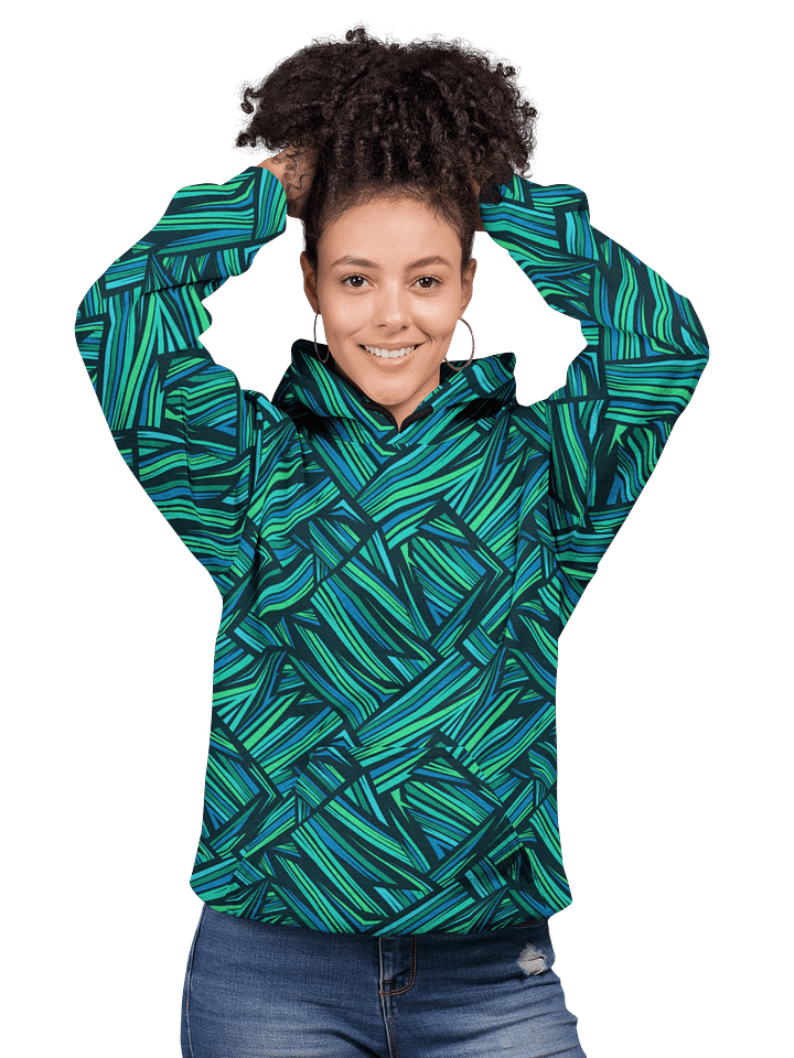 Aqua Angles | Recycled Unisex Hoodie product image (1)
