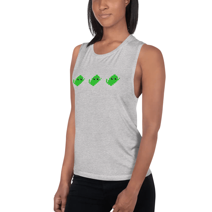 PIXEL LIME WOMEN'S FLOWY MUSCLE TANK product image (10)
