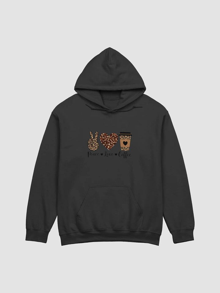 Peace, Love, Coffee - Leopard Collection Hoodie product image (1)