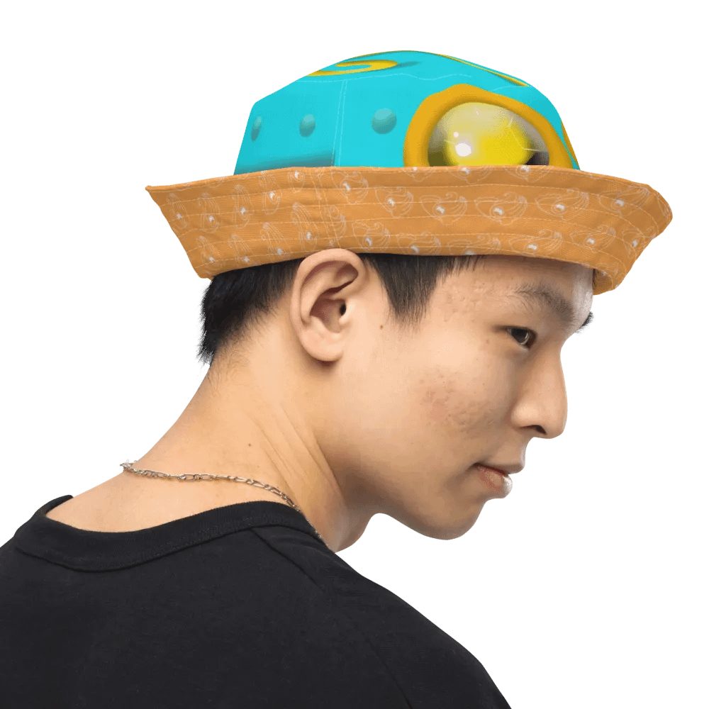 Goggle Hat Cuttle Colors - all over print bucket hat - reversible product image (7)