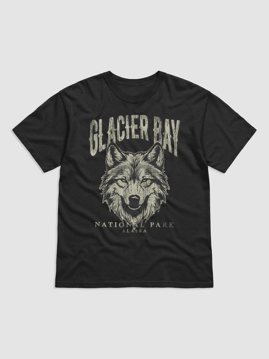 Glacier Bay National Park, Alaska Tee | Vintage-Style Grunge Western Shirt with a Wolf's Head product image (2)
