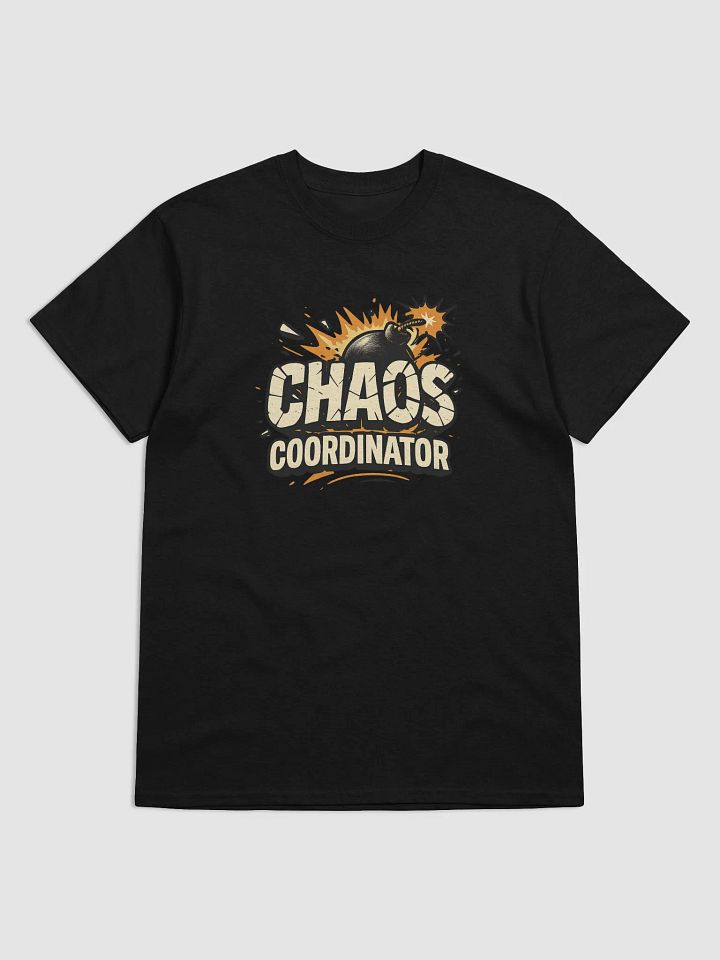 Chaos Coordinator Exploding Font T-Shirt – Funny Sarcastic Tee product image (1)