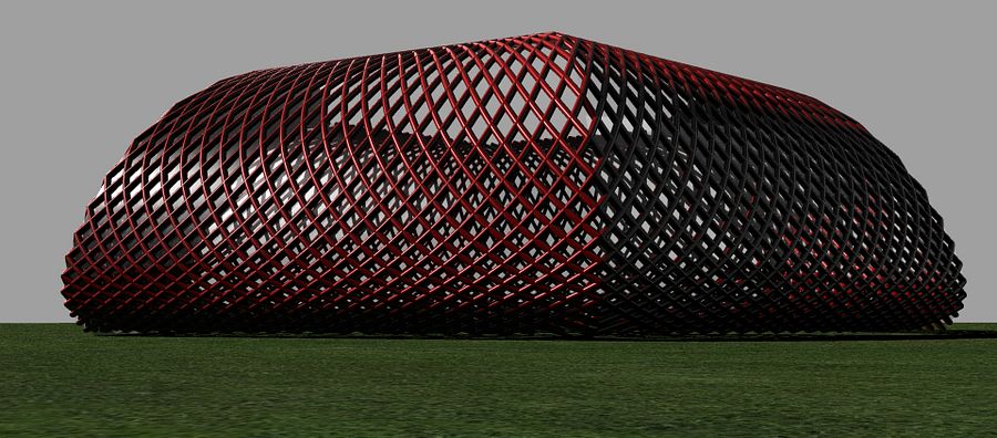 Stadium Parametric Facade Design Grasshopper Rhino Files Download product image (3)