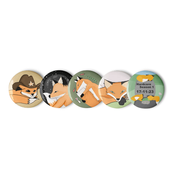Fox Trio Pin Button Set product image (1)