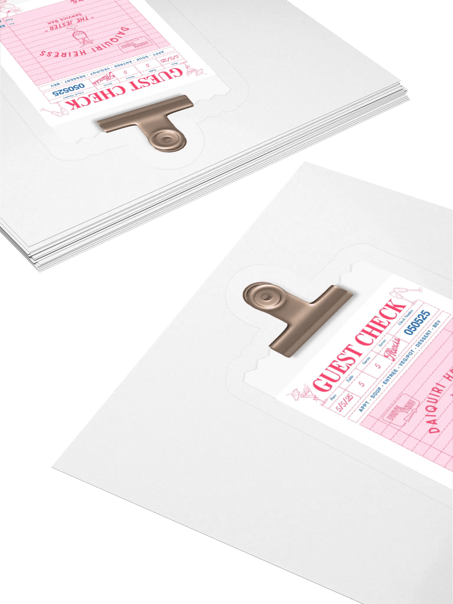 GUEST CHECK STICKER product image (11)