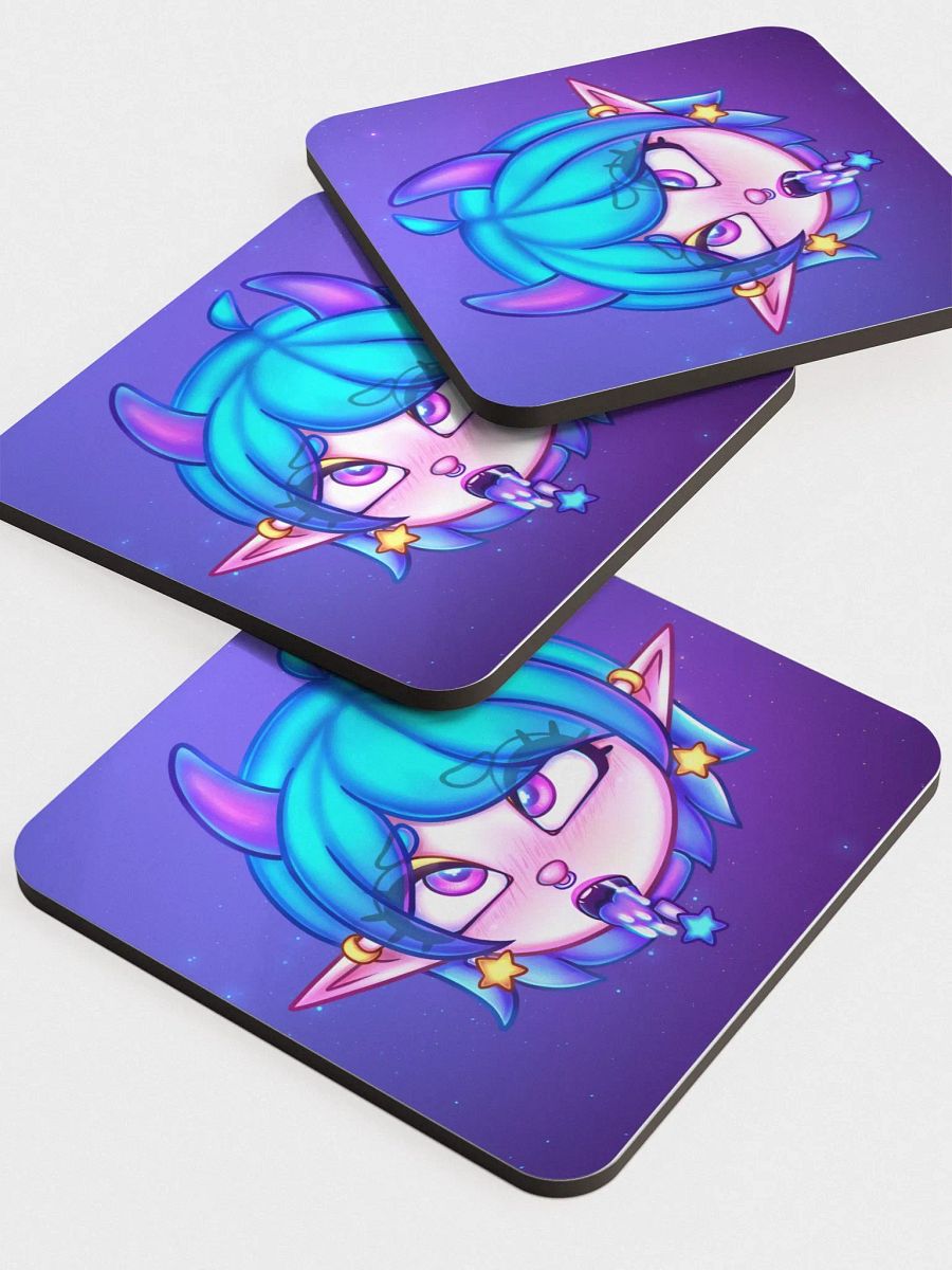Pinipy Ahegao Glossed Cork Coaster product image (5)