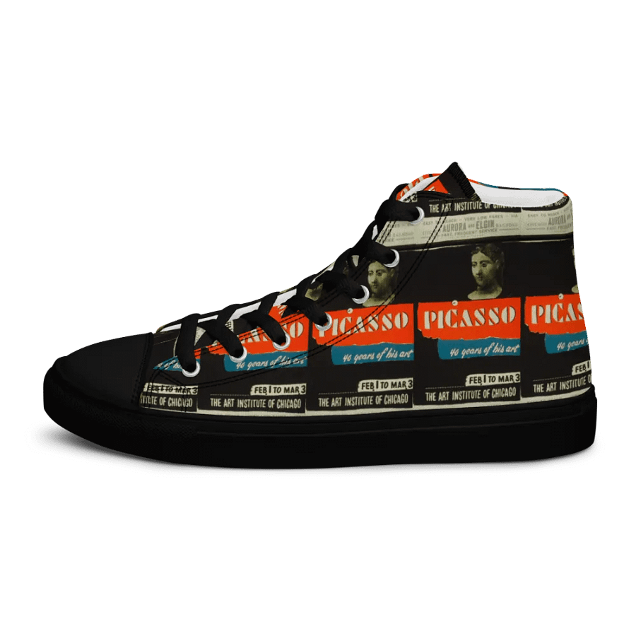 Picasso Art Poster Men's Canvas High Tops product image (10)