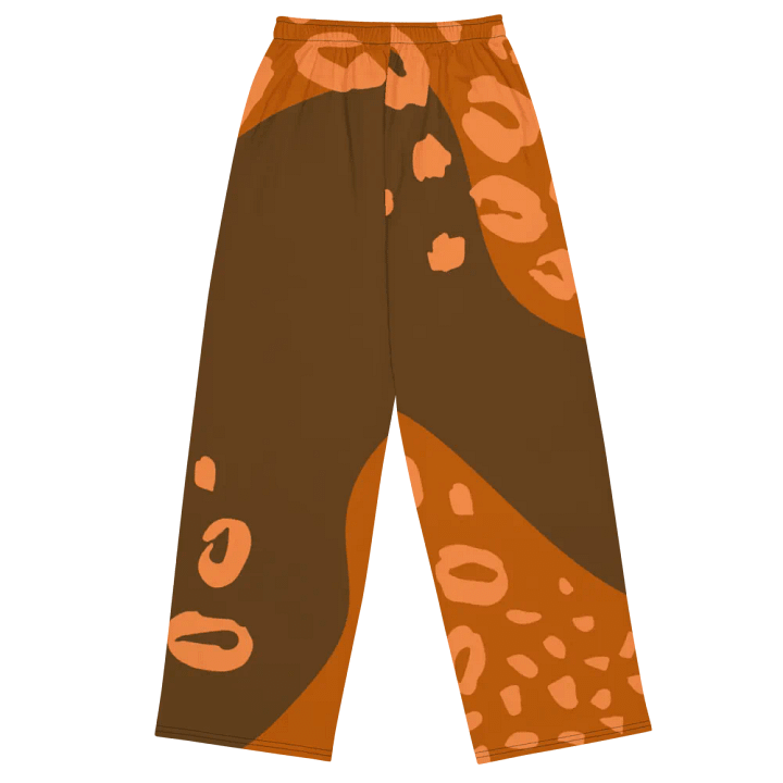 Organic Orange Spots Wide-Leg Pants product image (2)