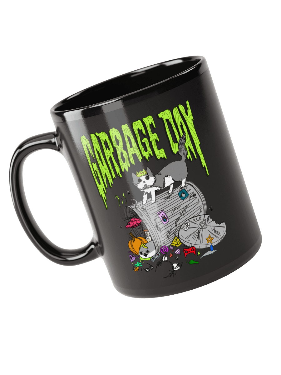 garbage day mug (black) product image (6)