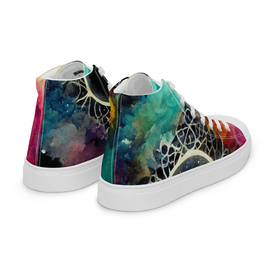 Cosmic Lace High Top Canvas Shoes product image (7)