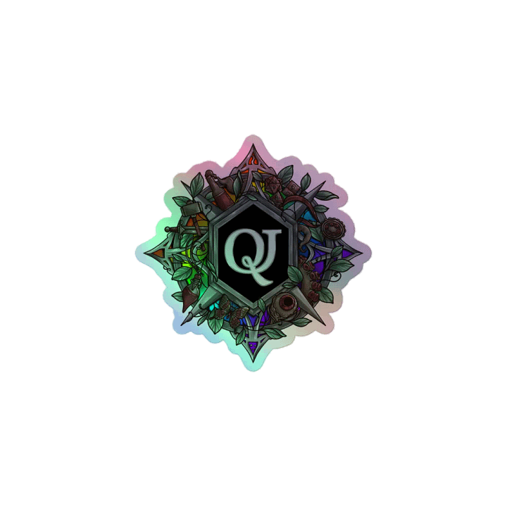 Holographic QJ Logo Sticker product image (1)
