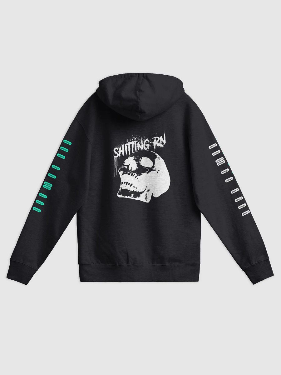 SHITTING RN ZIP-UP HOODIE [BLACK] product image (1)
