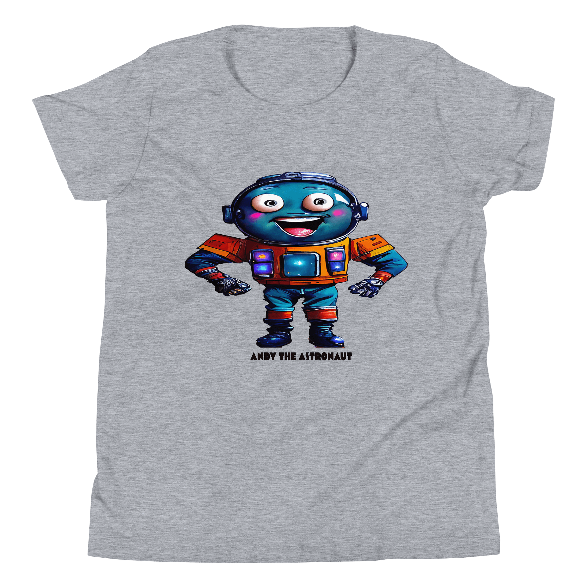 Andy The Astronaut Bella Youth Short Sleeve Cotton T-Shirt product image (4)